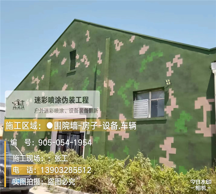 榆林外墙数码迷彩漆施工报价清单（100㎡标准墙面测算）